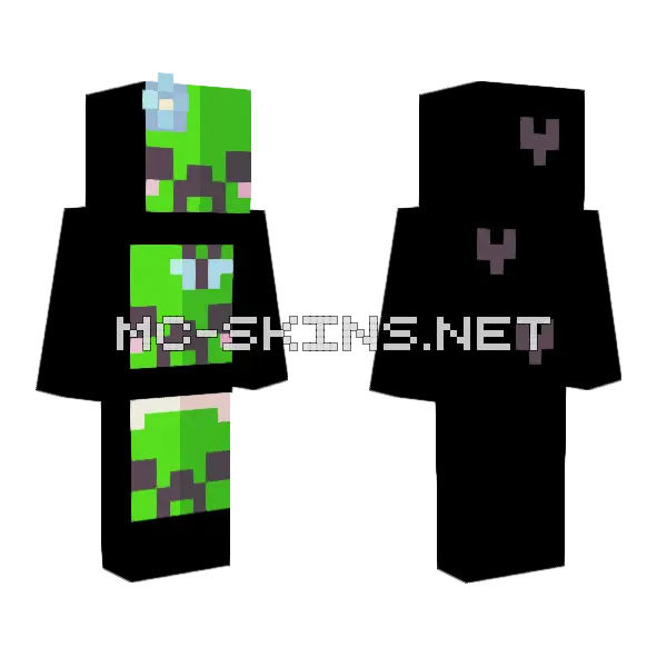 Light Pfps Minecraft skin, front and back
