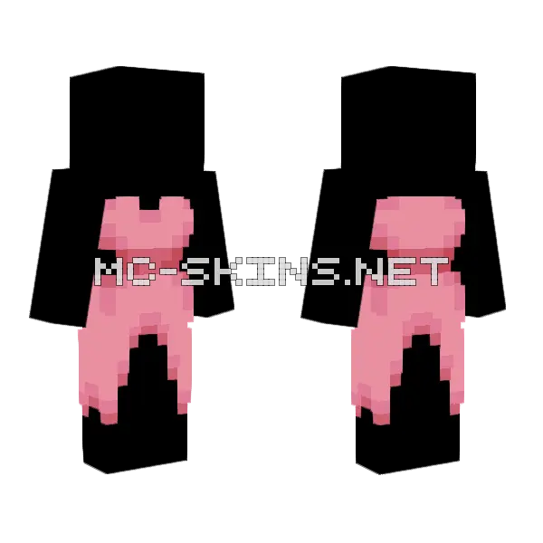 Light Sakura Pink Dress Minecraft skin, front and back