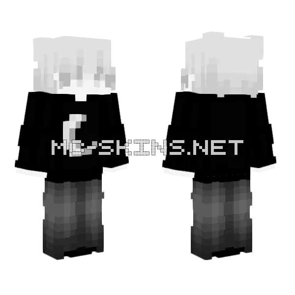 Light Shadows Minecraft skin, front and back