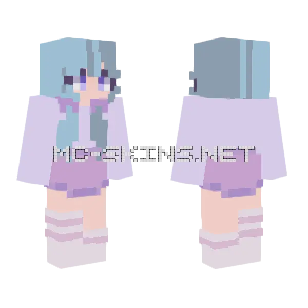 Light Waves No Contest Minecraft skin, front and back