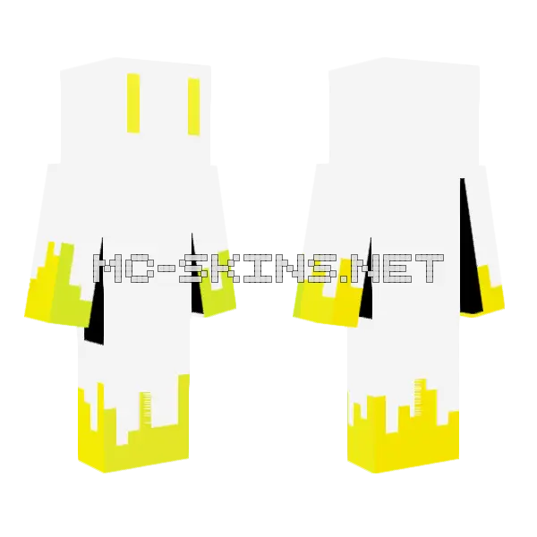 Lighting Fist Minecraft skin, front and back