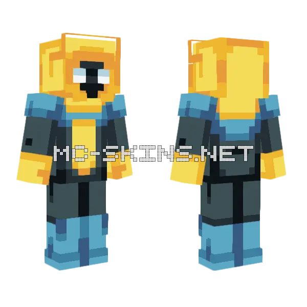 Lightnboltyt Invincible Version Minecraft skin, front and back