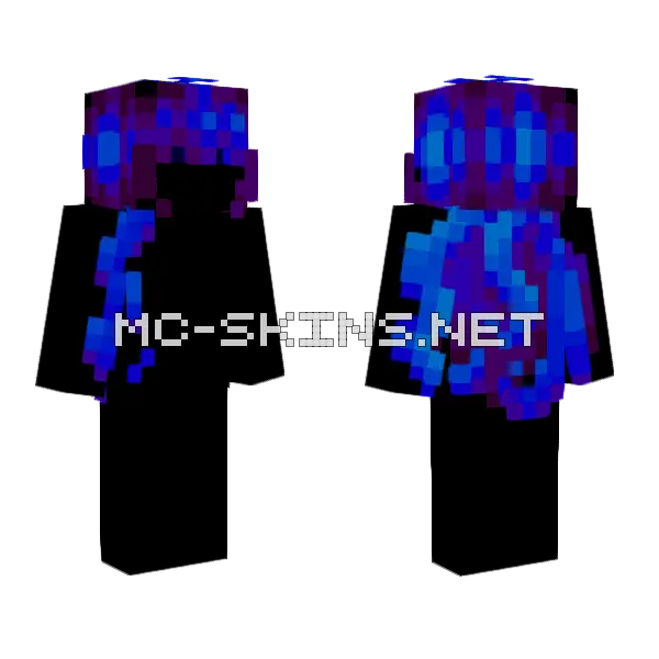 Lightning HB Minecraft skin, front and back