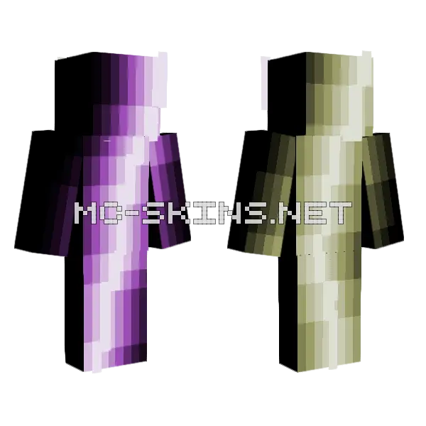 Lightning Strikes Minecraft skin, front and back