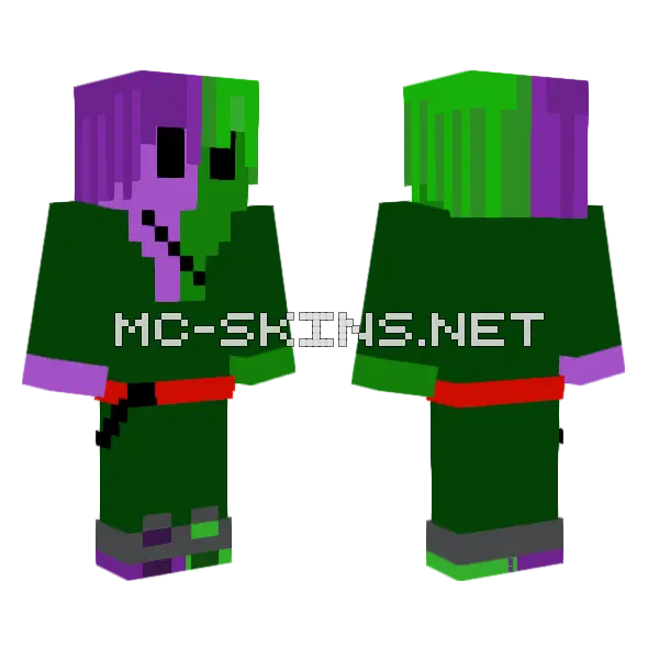 Lightuchia28 Op Time Skip Zoro Minecraft skin, front and back