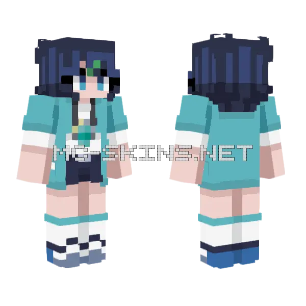 Liko Pokemon Minecraft skin, front and back