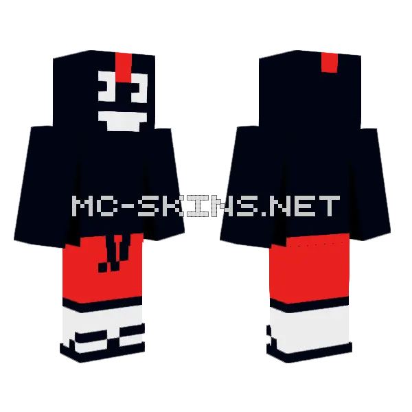 Lil Darkie Boi Minecraft skin, front and back