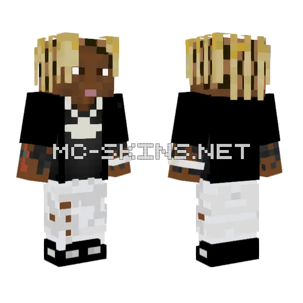 Lil Durk Minecraft skin, front and back
