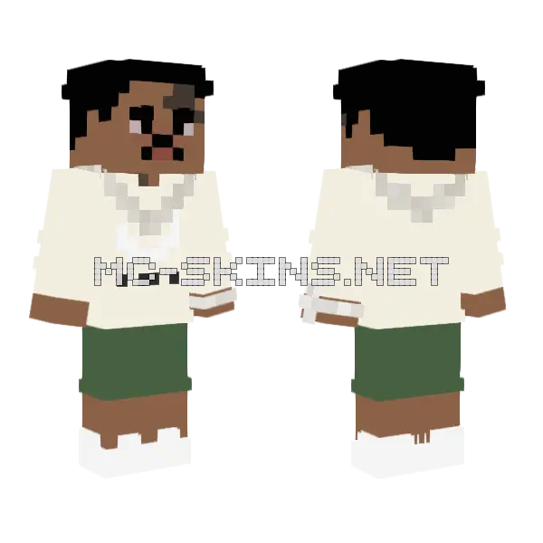 Lil Gotit Minecraft skin, front and back