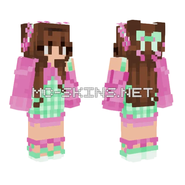 Lil Sis Fixed Minecraft skin, front and back