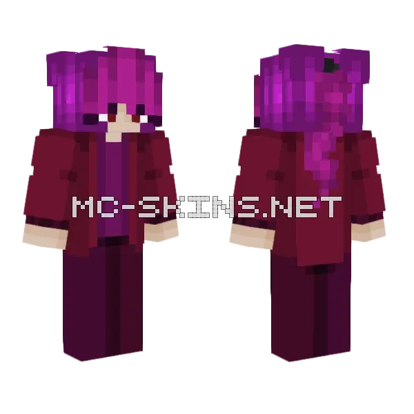 Lila Pce Tr2 Minecraft skin, front and back
