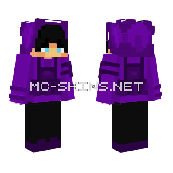 Lila Skin Minecraft skin, front and back