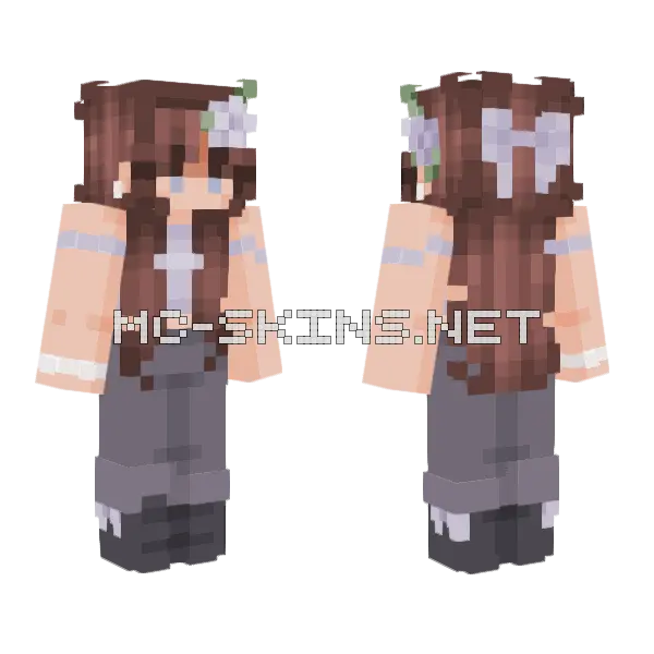 Lilac Hills RCE Minecraft skin, front and back