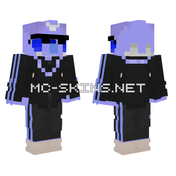 Lilac Hooded Figure, front and back