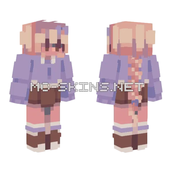 Lilacs Minecraft skin, front and back
