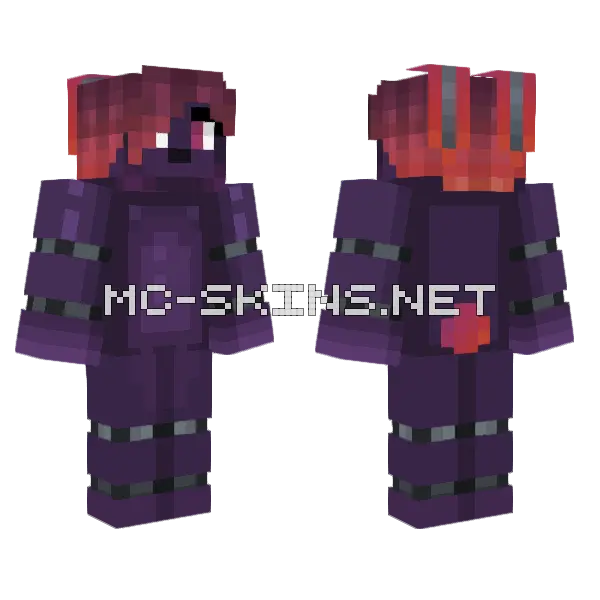 Lilith The Bunny Minecraft skin, front and back