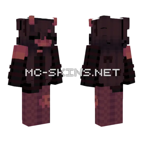 Lilith The Demon Minecraft skin, front and back