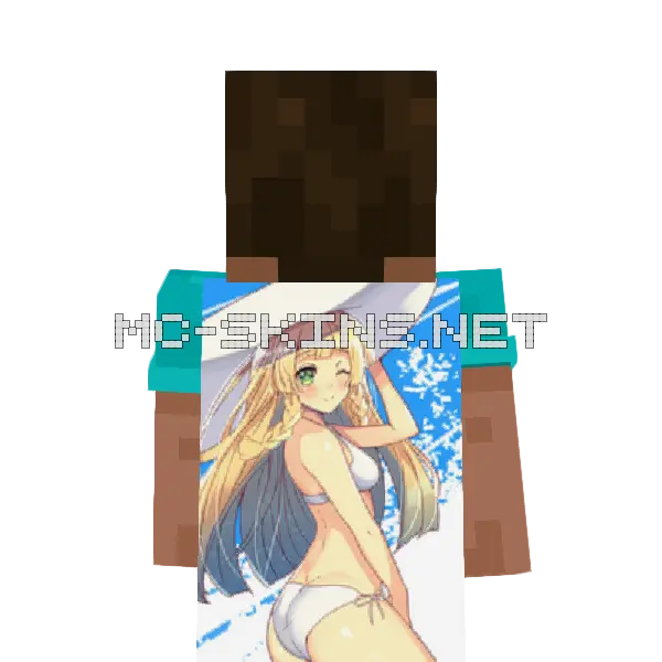Lillie Bikini cape, outside and lining