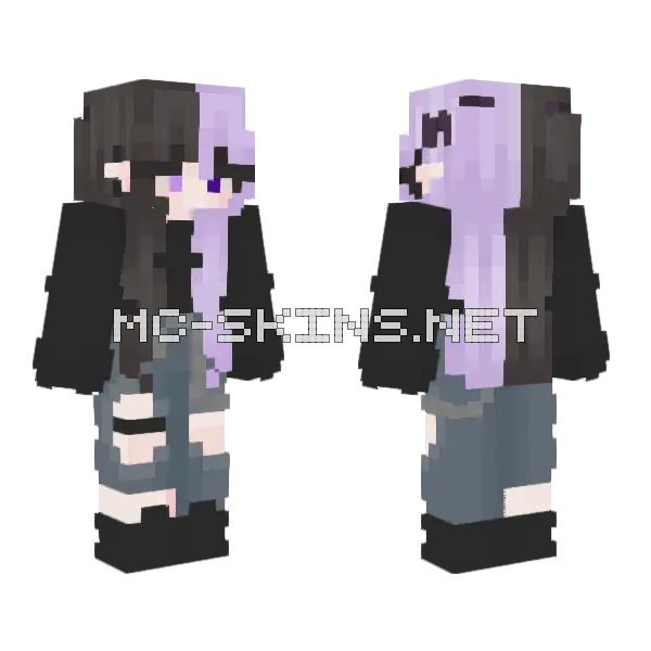 Lillie Minecraft skin, front and back