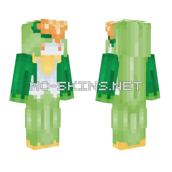 Lilligant Pokemon Minecraft skin, front and back