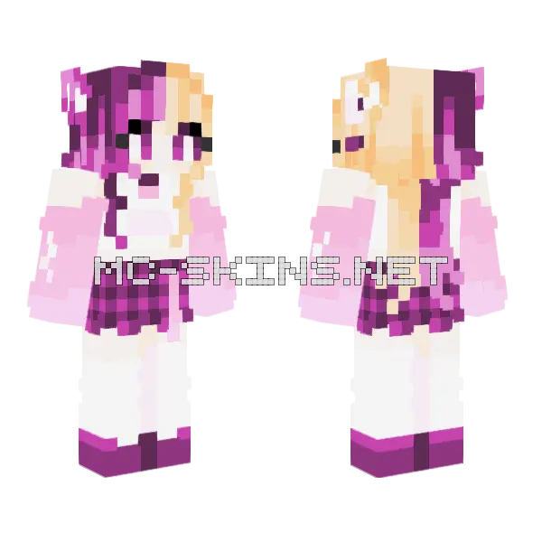 Lillium Minecraft skin, front and back