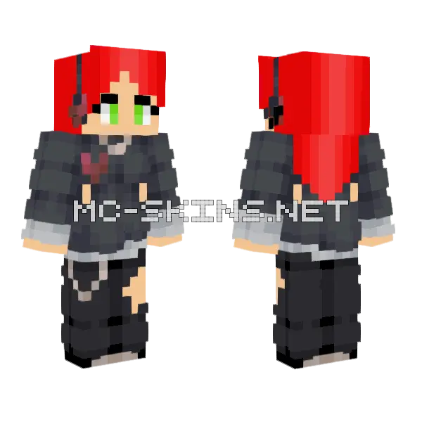 Lilly Minecraft skin, front and back