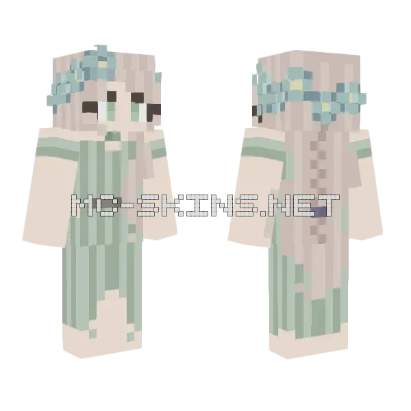 Lilly Princess Rce Minecraft skin, front and back