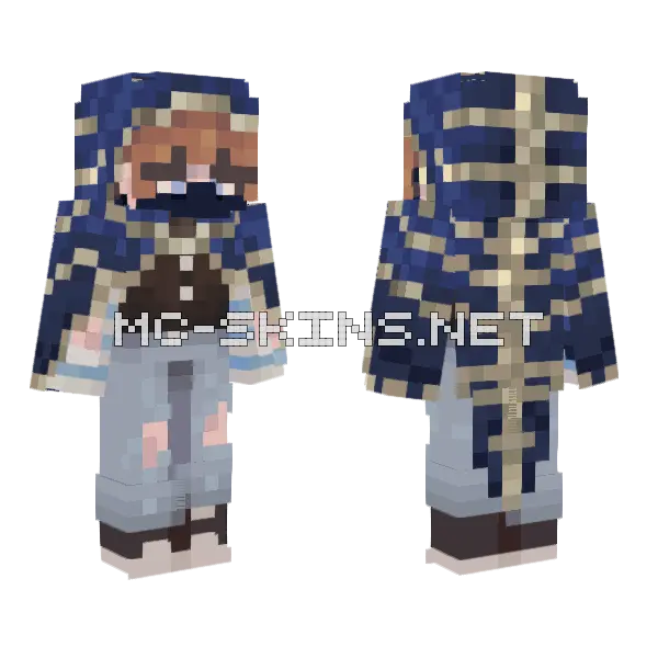 Lilxphantom Apocalyptic Survivor Minecraft skin, front and back