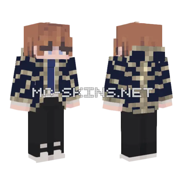 Lilxphantom Suit Minecraft skin, front and back