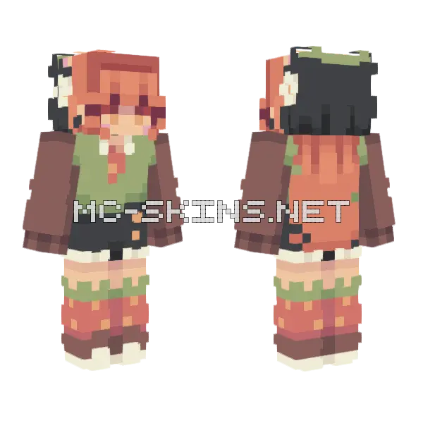 Lily Pad FS Minecraft skin, front and back