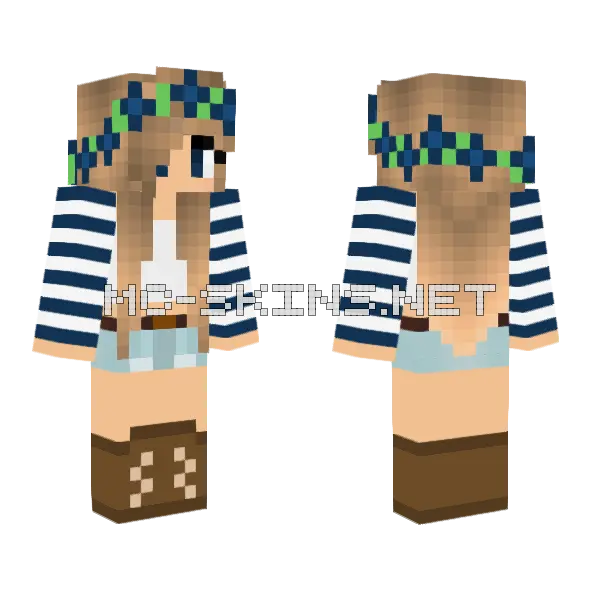Lily The Girl Minecraft skin, front and back