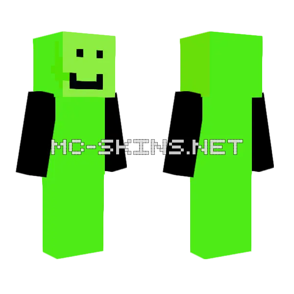 Lime Green Smiley, front and back