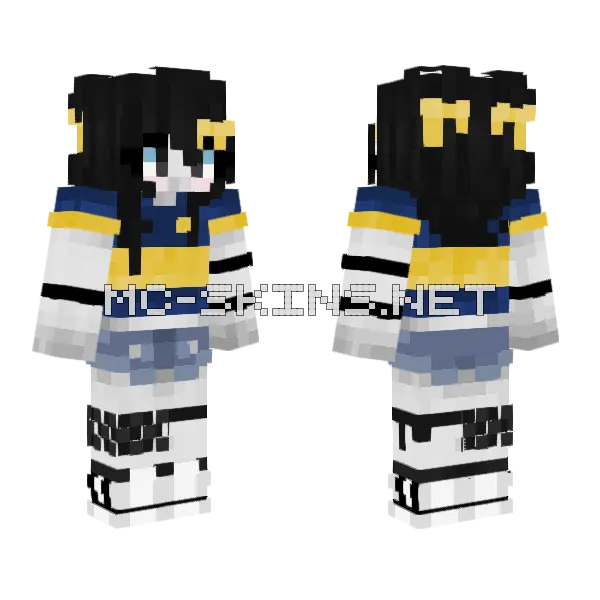 Limmw Boca Juniors Minecraft skin, front and back