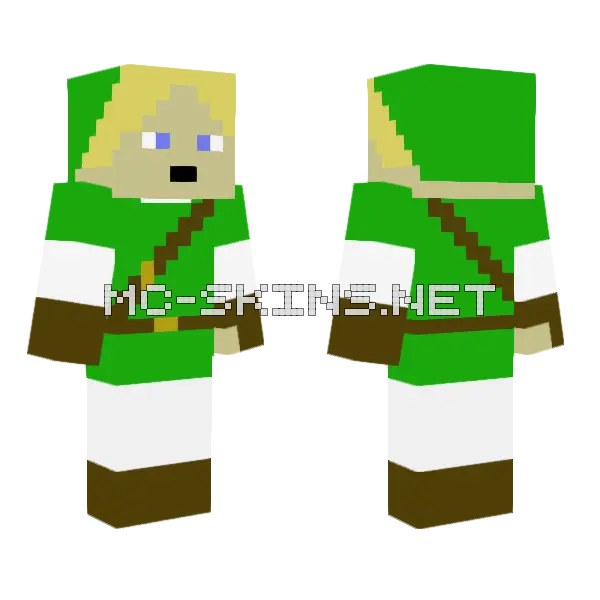 Link Minecraft skin, front and back