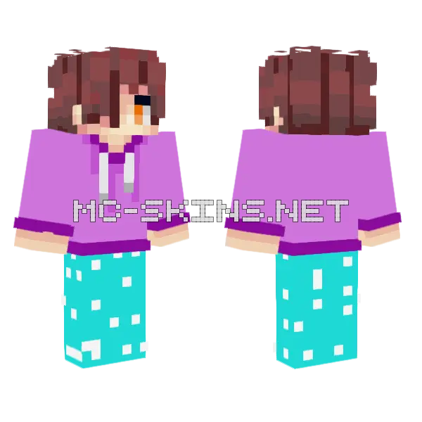 Link Monster Mode Minecraft skin, front and back