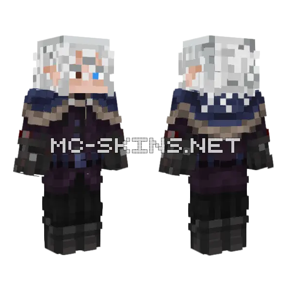 Lisvael 2 Minecraft skin, front and back