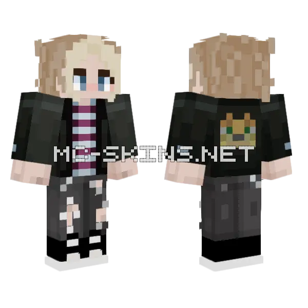 Litterally Me Minecraft skin, front and back