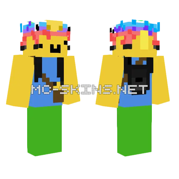 Little Minecraft skin, front and back
