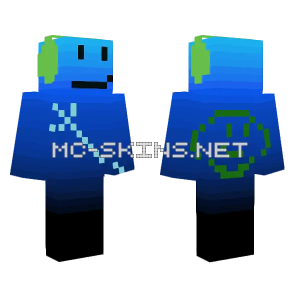 Little Brother's 1st Skin Minecraft skin, front and back