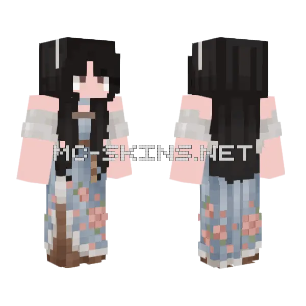 Little Girl Minecraft skin, front and back