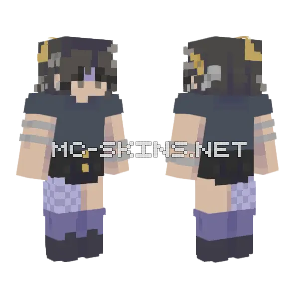 Little Left Of The Old Me OC Minecraft skin, front and back