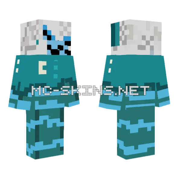 Little Mini Minecraft skin, front and back
