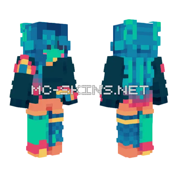 Little Monster Pce Minecraft skin, front and back
