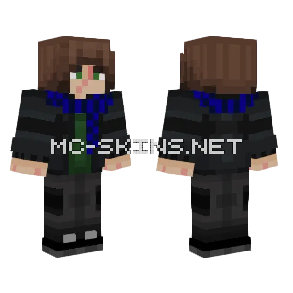 Liu Woods Minecraft skin, front and back