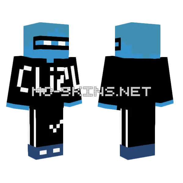 Liz C Minecraft skin, front and back