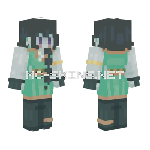 Liza Minecraft skin, front and back