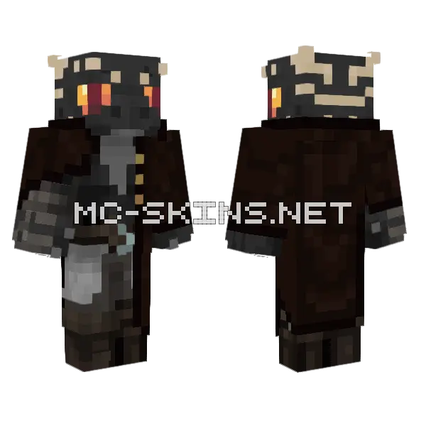 Lizard Bard Minecraft skin, front and back