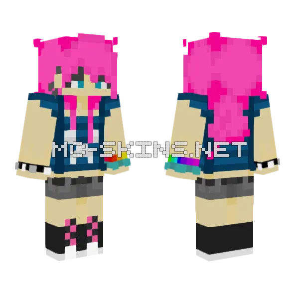 Lizzy Main Skin Minecraft skin, front and back