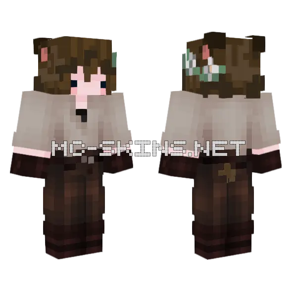 Lizzyuauauaua Minecraft skin, front and back