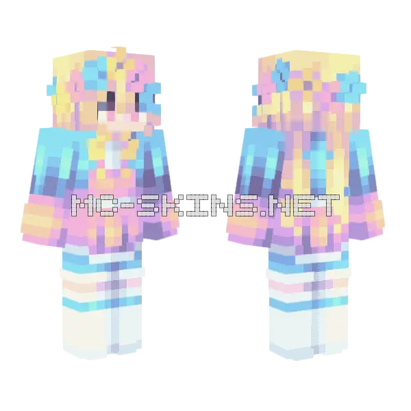 lliketea sf 17 Minecraft skin, front and back